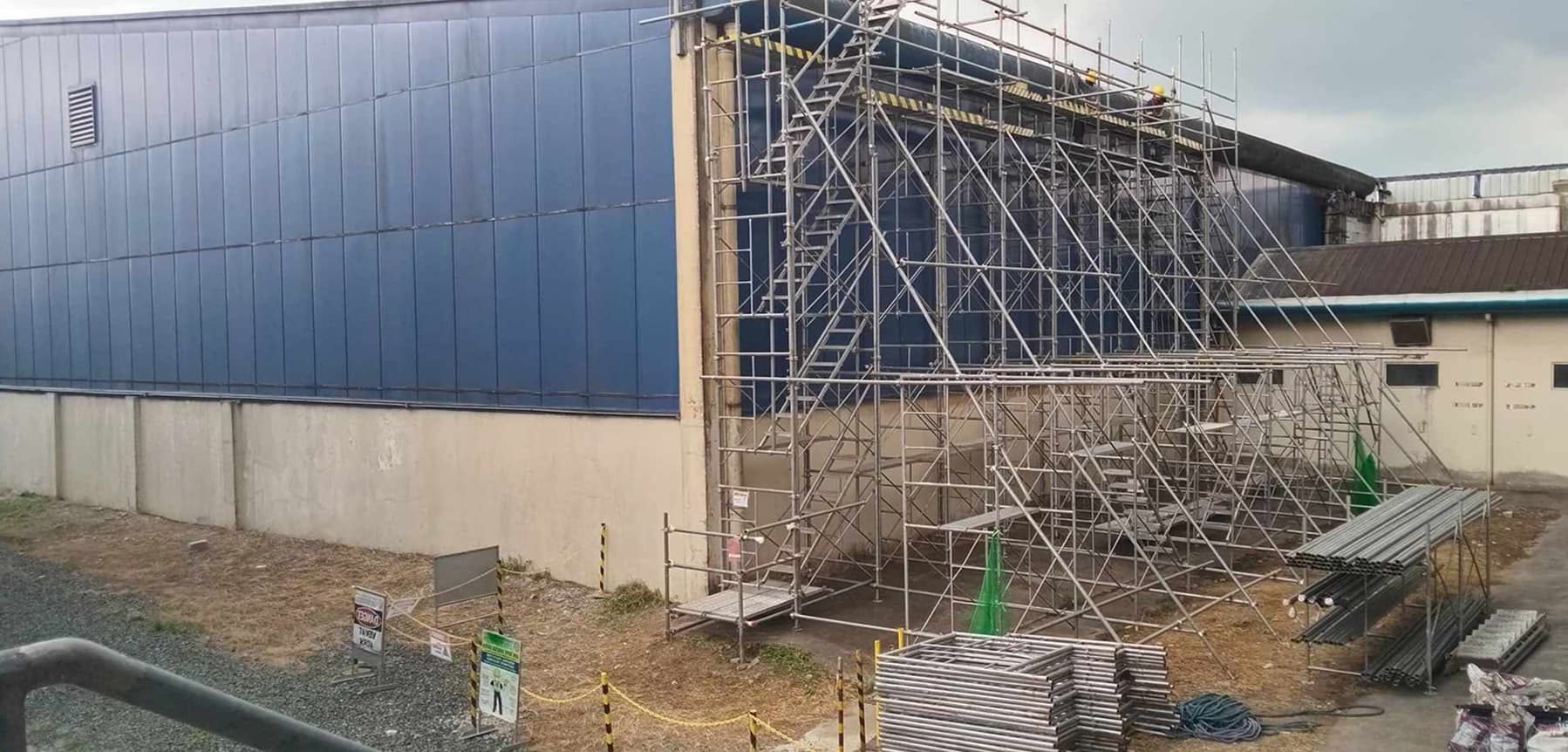 Koolweld on-site scaffolding work