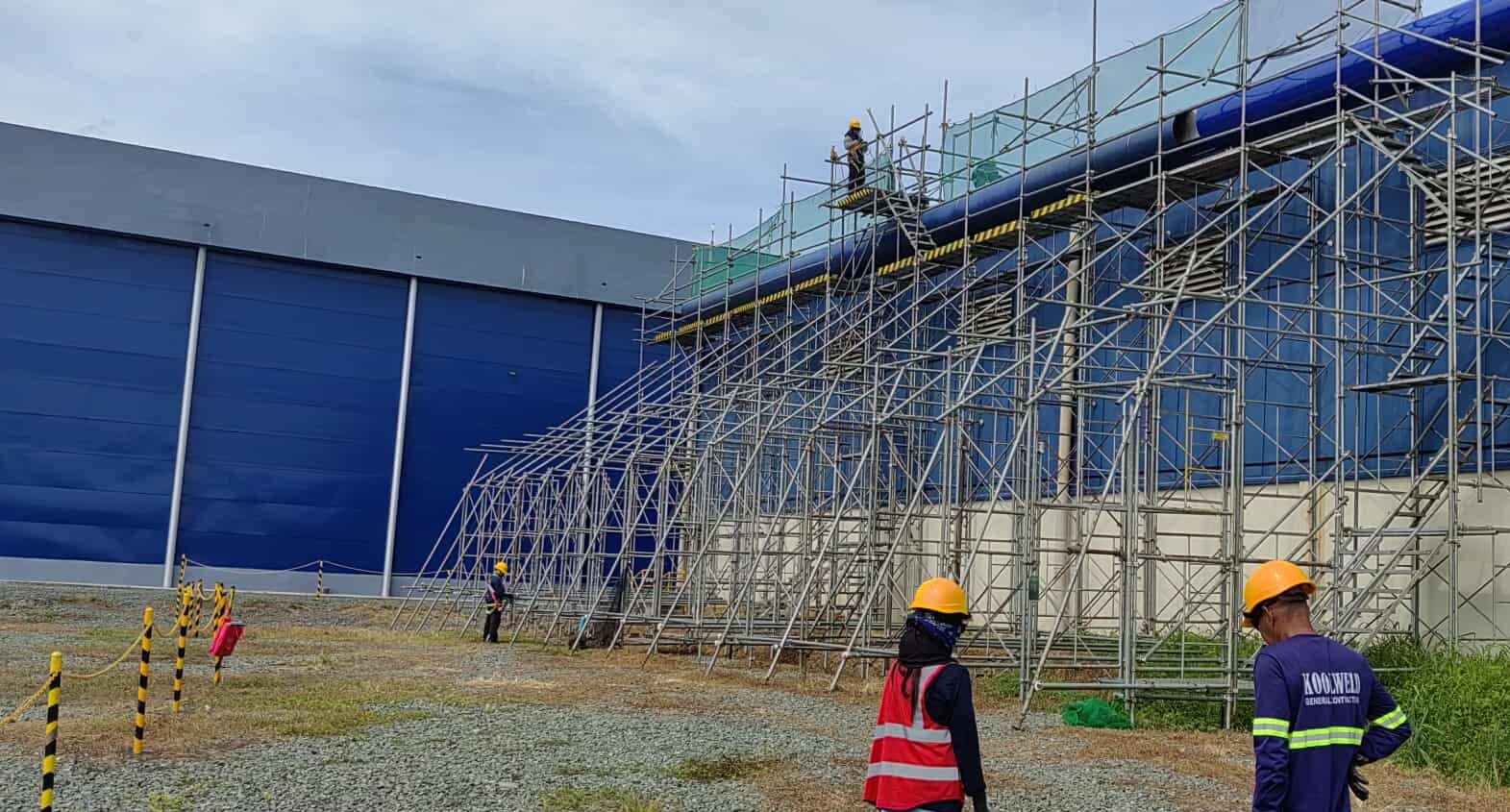 Koolweld on-site scaffolding work
